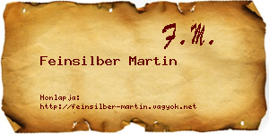 Feinsilber Martin névjegykártya
